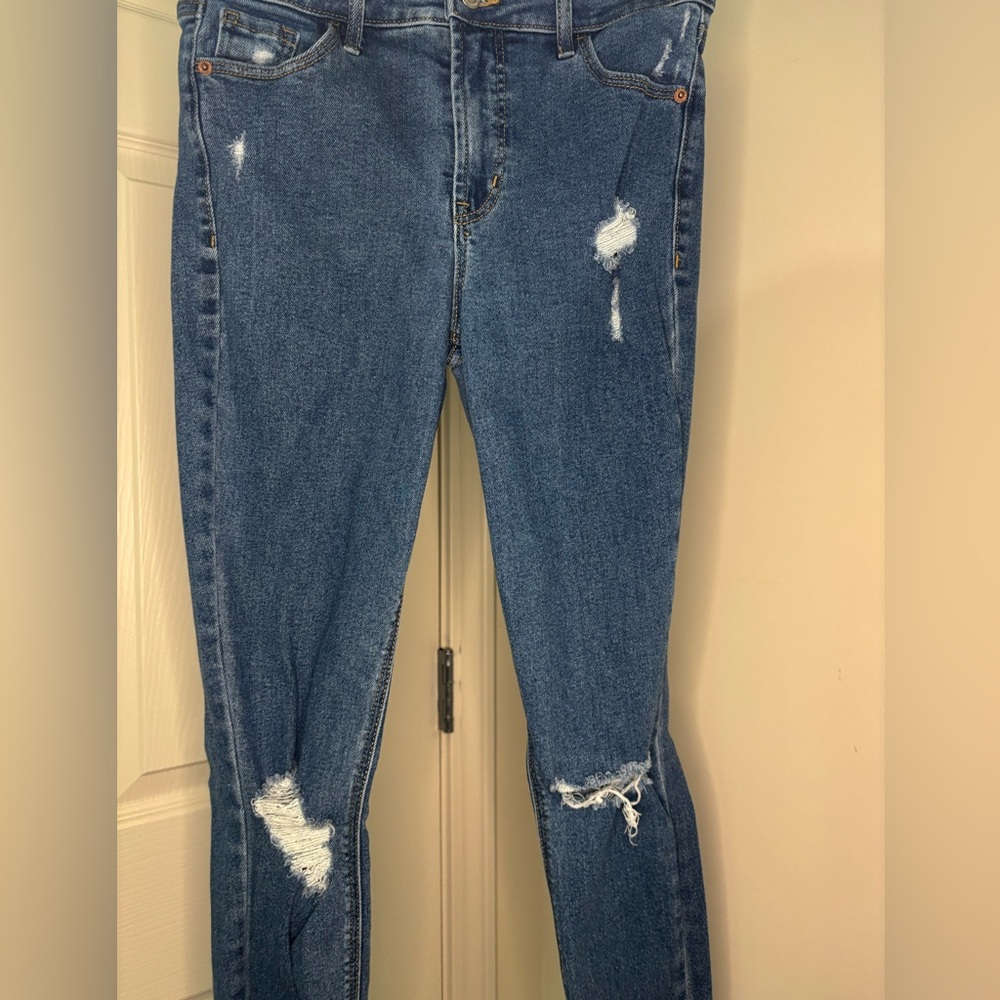 Old Navy Distressed Skinny Jeans - Blue